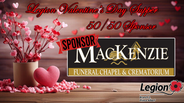 Special Valentines Supper 5050 Draw Sponsor